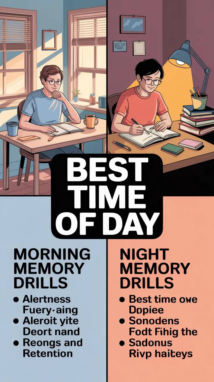Best Time of Day for Memory Drills (Morning vs Night)