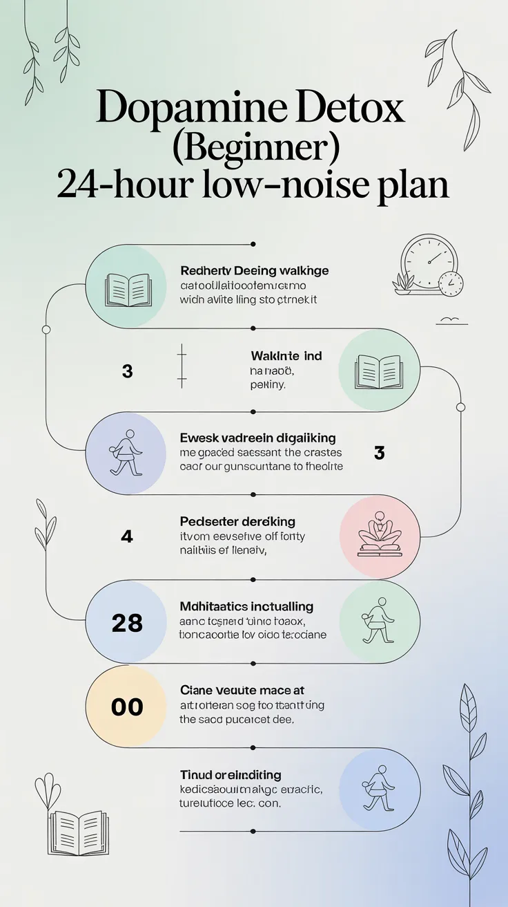 Dopamine Detox (Beginner): 24-Hour Low-Noise Plan