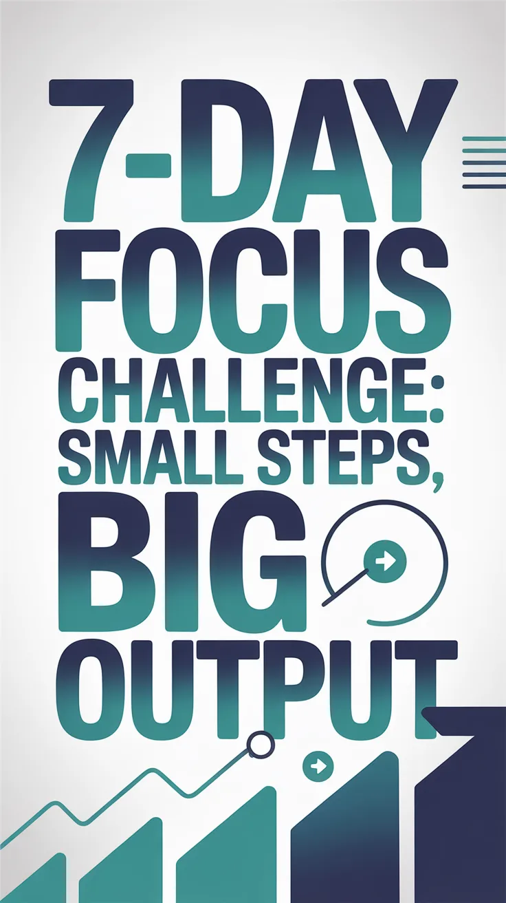 7-Day Focus Challenge (Small Steps, Big Output)