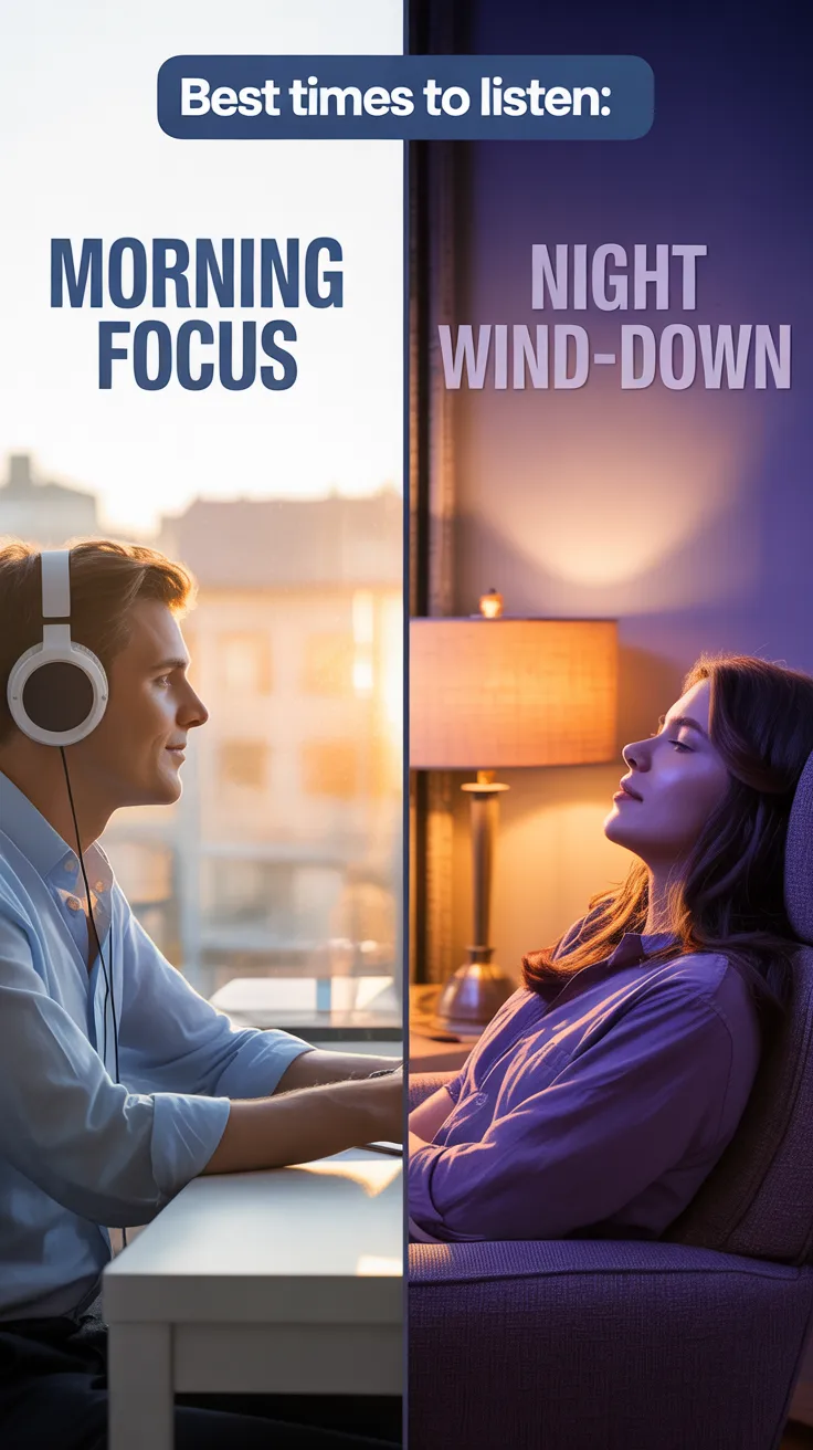 Best Times to Listen: Morning Focus vs Night Wind-Down