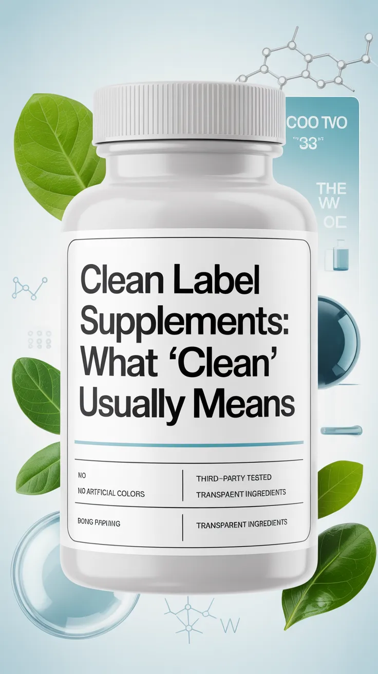 Clean-Label Supplements: What “Clean” Usually Means