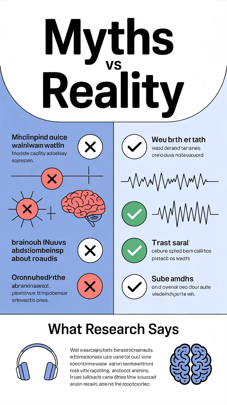 Brainwave Audio Myths vs Reality: What Research Says (Simple)