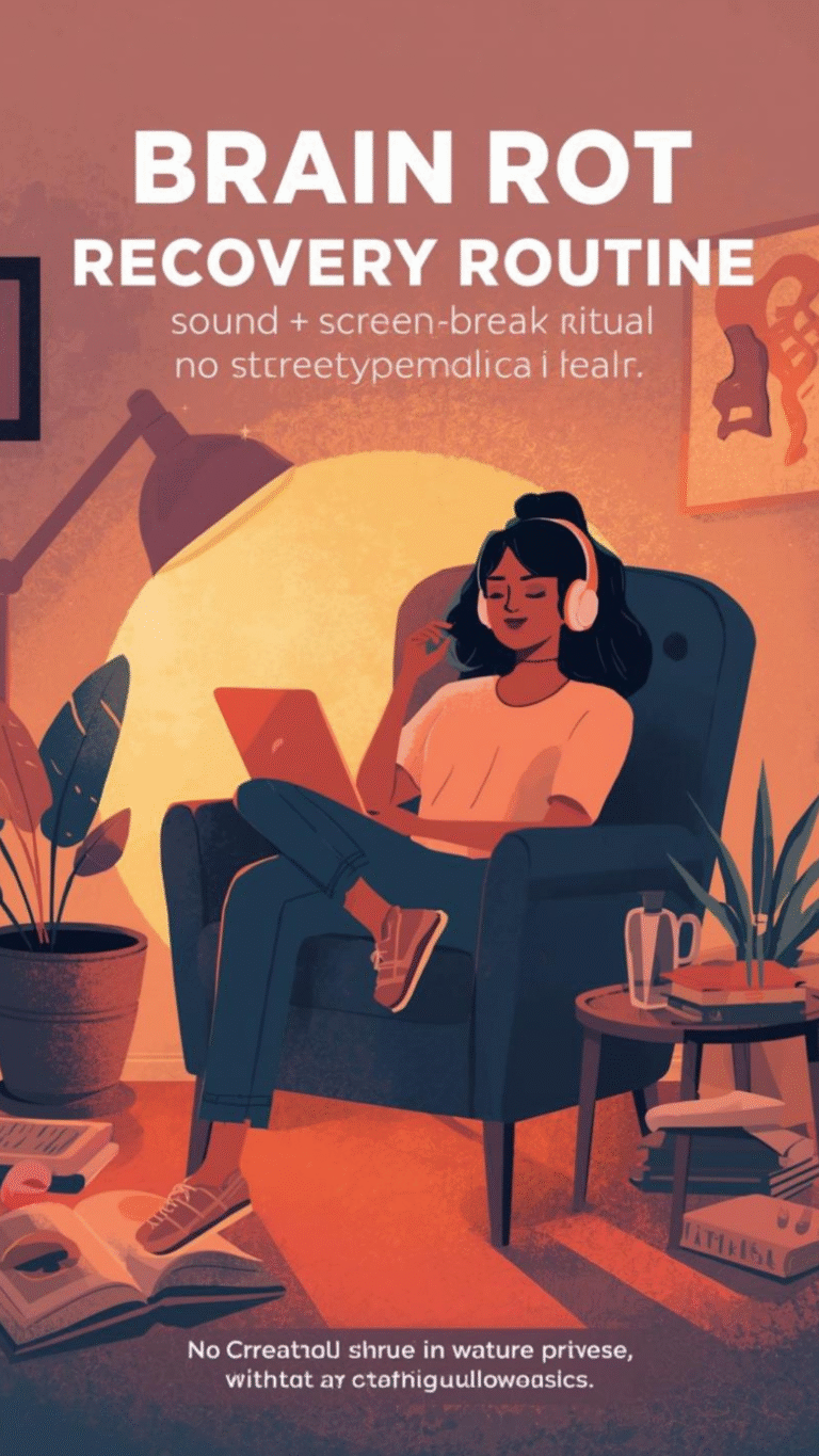 “Brain Rot” Recovery Routine: Sound + Screen Break Ritual