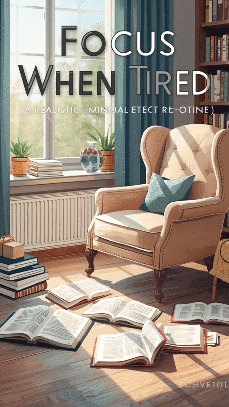 Focus When Tired: A Realistic “Minimum Effective” Routine