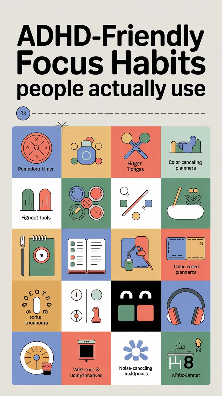 ADHD-Friendly Focus Habits People Actually Use
