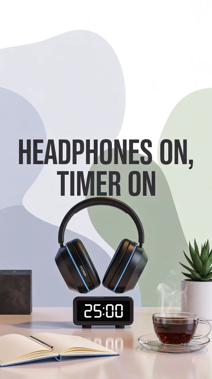 ADHD-Friendly Focus Ritual: “Headphones On, Timer On” Routine