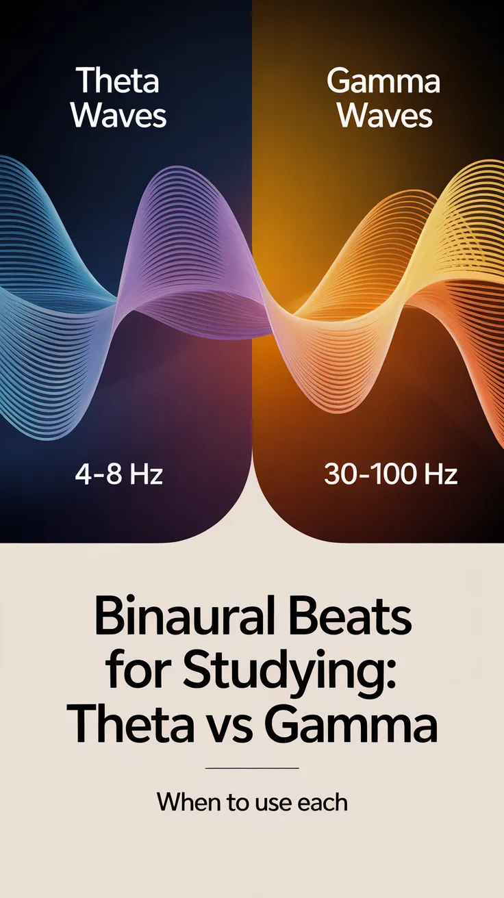 Binaural Beats for Studying: Theta vs Gamma (When to Use Each)