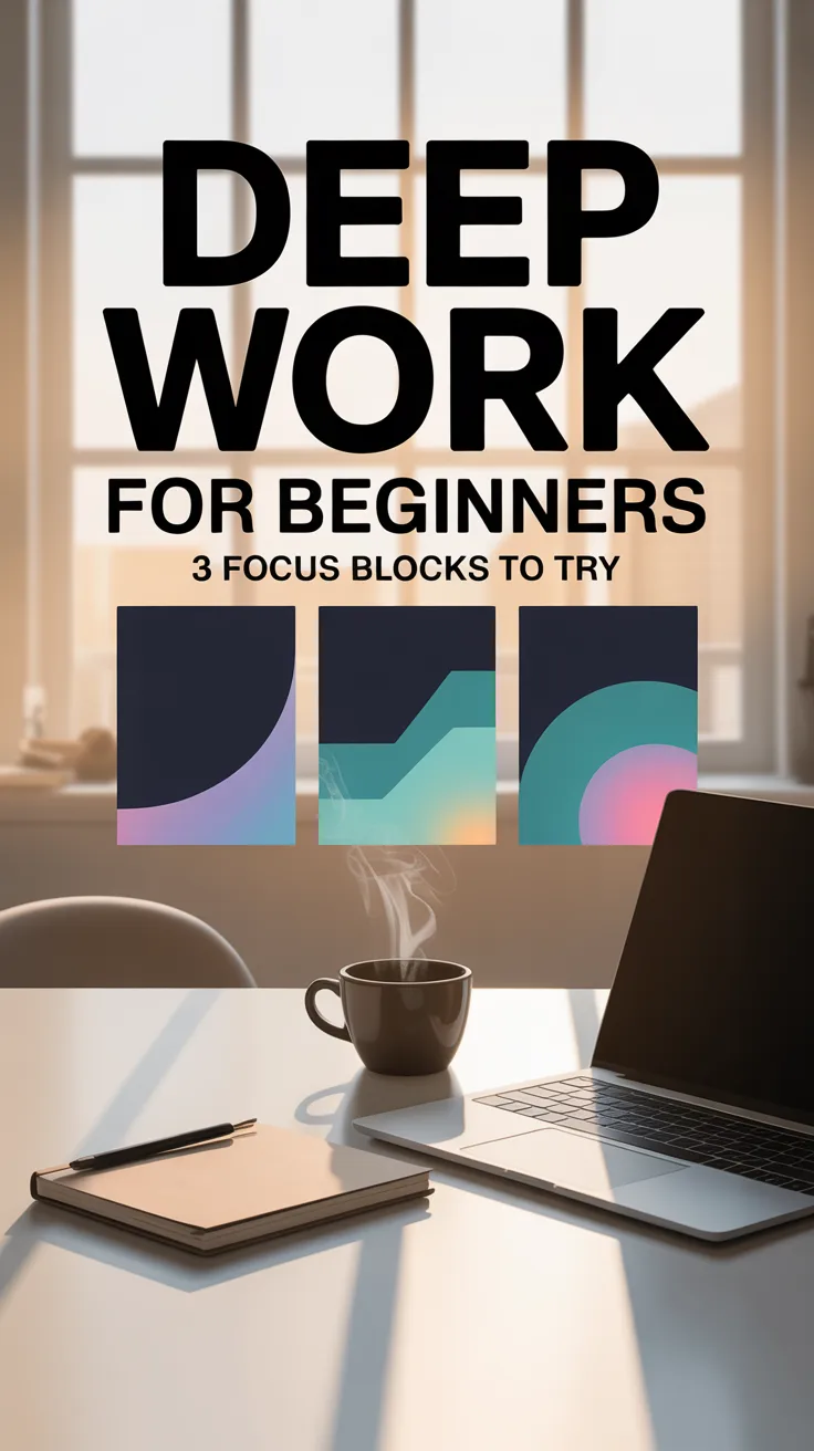 Deep Work for Beginners: 3 Focus Blocks to Try