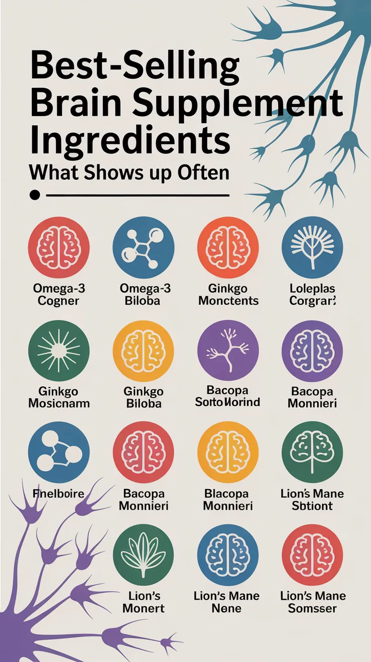 Best-Selling Brain Supplement Ingredients: What Shows Up Often