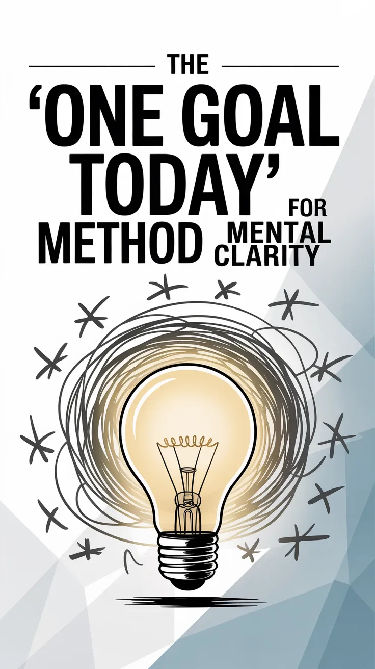 The “One Goal Today” Method for Mental Clarity