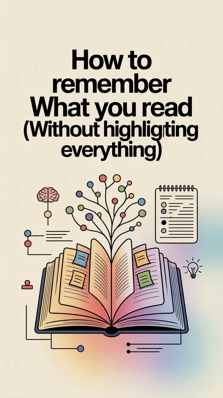How to Remember What You Read (Without Highlighting Everything)