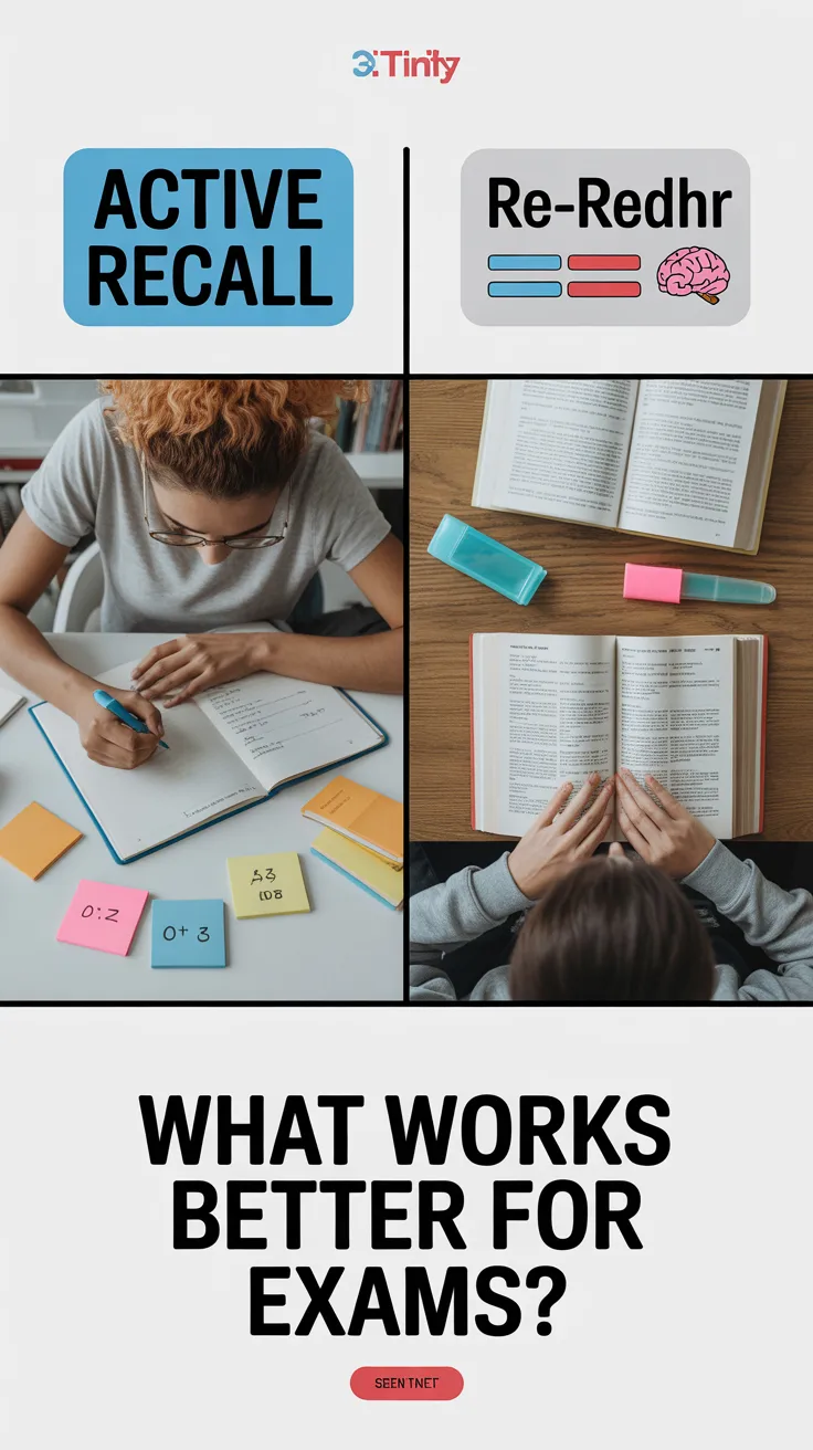 Active Recall vs Re-Reading: What Works Better for Exams?