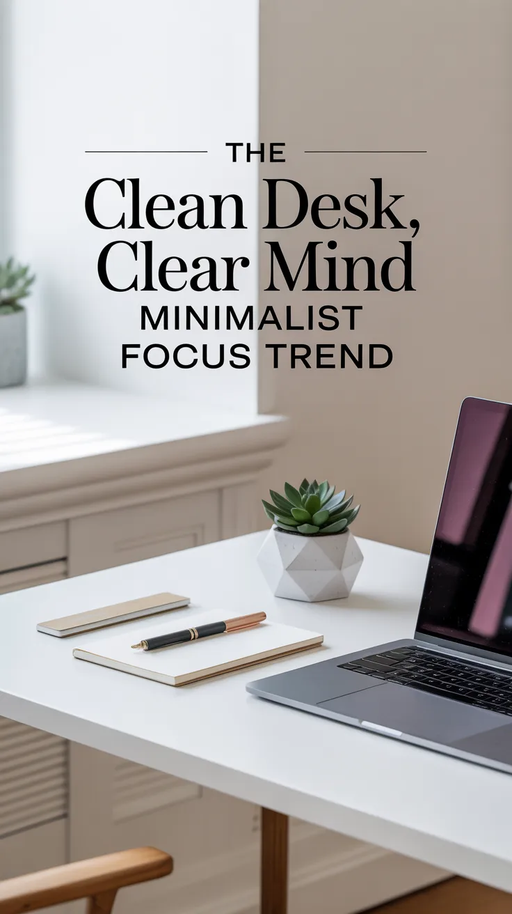 The “Clean Desk, Clear Mind” Minimalist Focus Trend