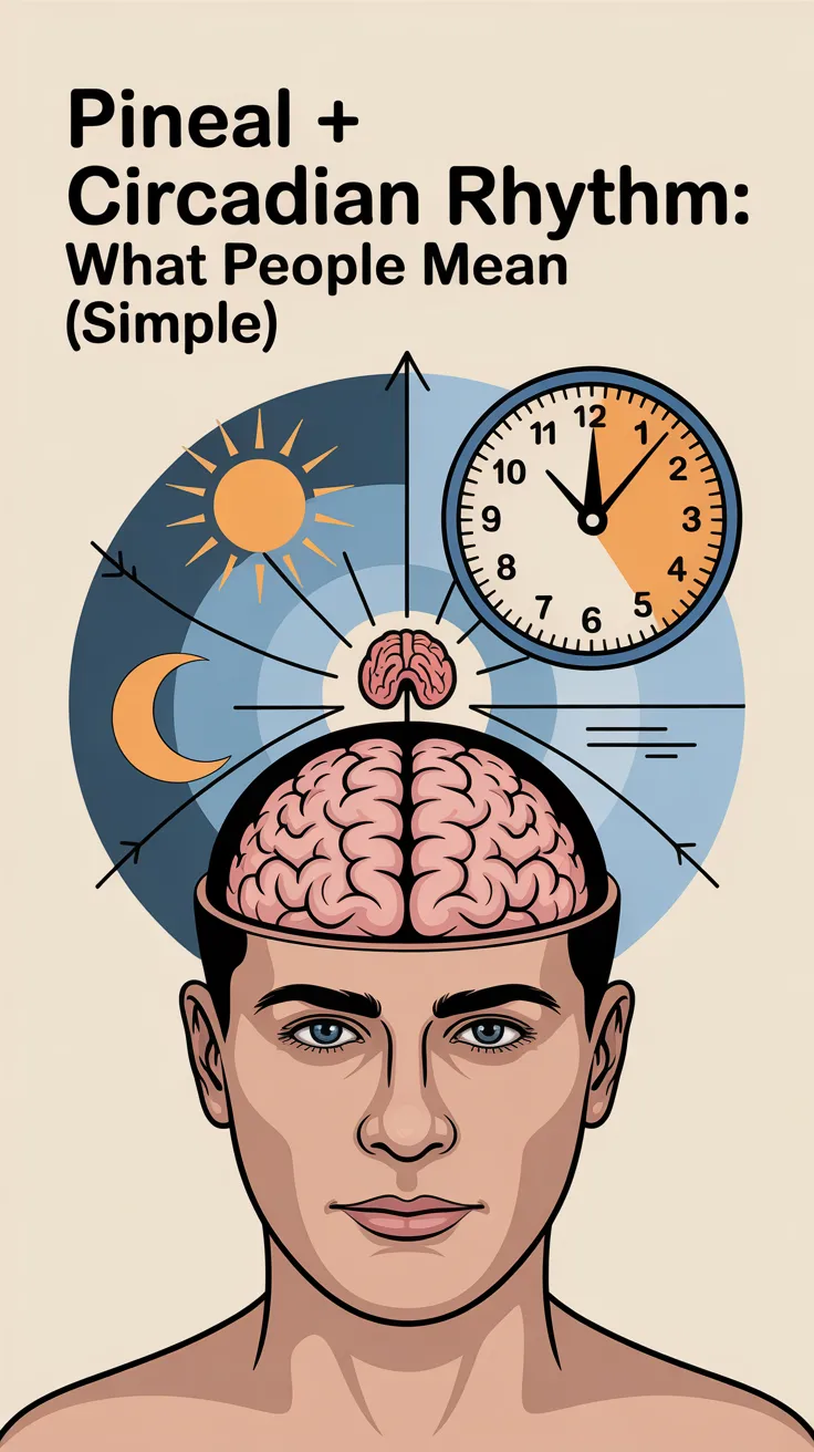 Pineal + Circadian Rhythm: What People Mean (Simple)