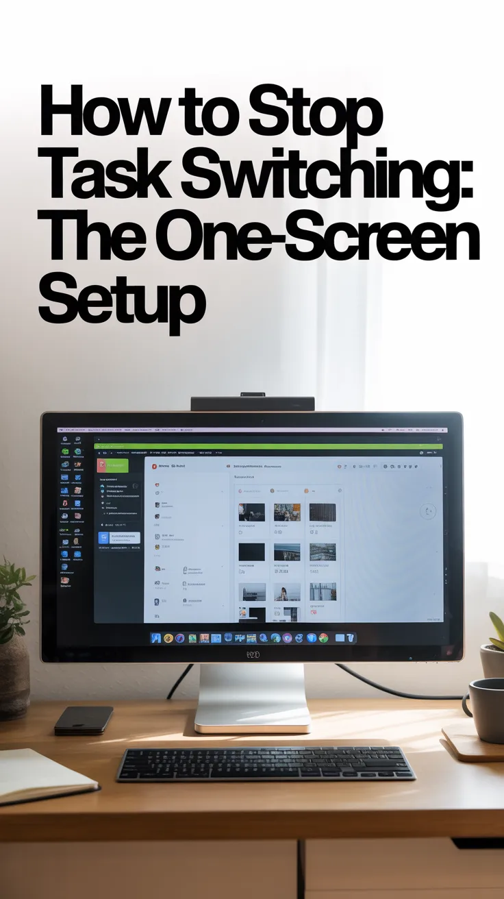 How to Stop Task Switching: The One-Screen Setup