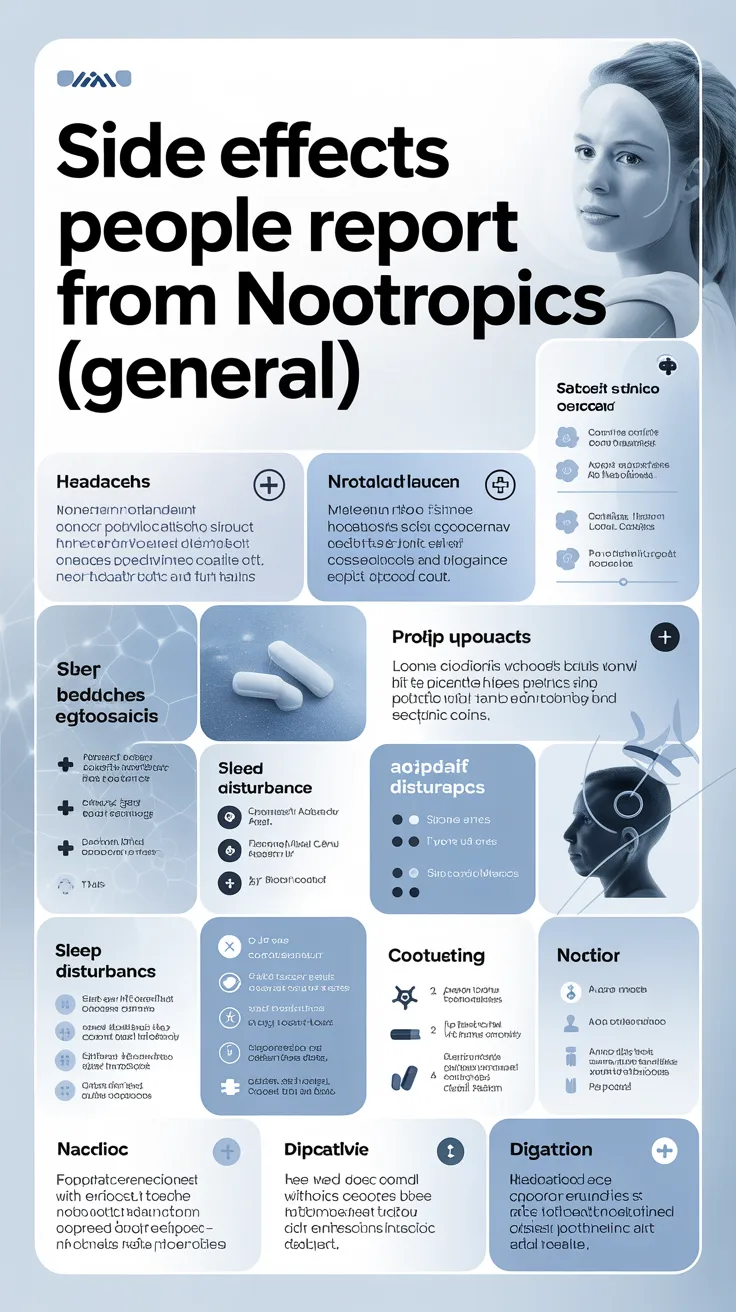 Side Effects People Report from Nootropics (General)