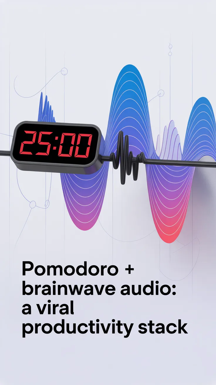 Pomodoro + Brainwave Audio: A Viral Productivity Stack